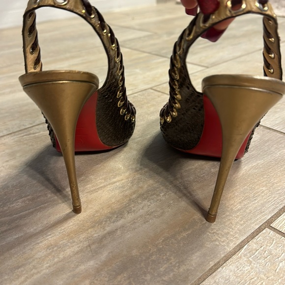 Christian Louboutin Python slingbacks - Picture 4 of 6